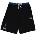 thumbnail image 1 of Men's Jonathan Isaac Black Orlando Magic Big & Tall French Terry Name & Number Shorts, 1 of 1