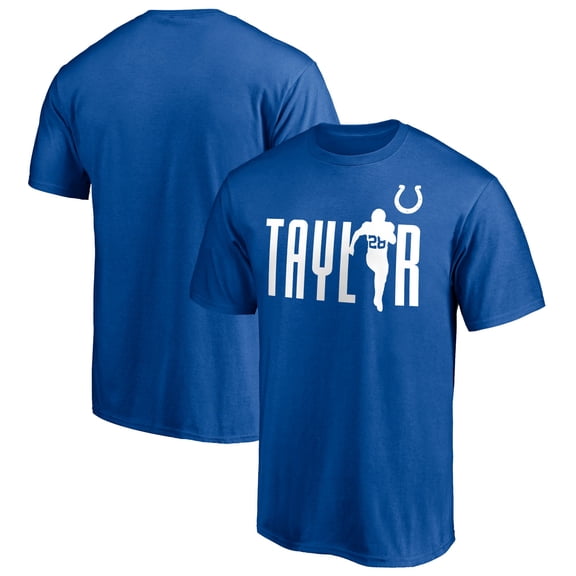 Men's Jonathan Taylor Royal Indianapolis Colts Checkdown T-Shirt