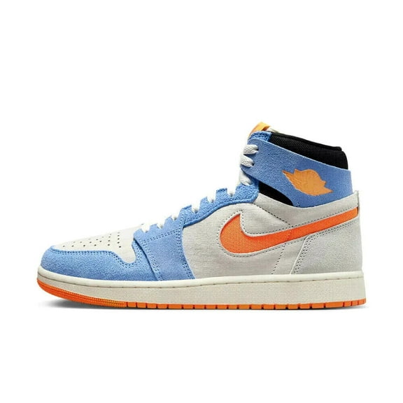 Men's Jordan 1 High Zoom Air CMFT 2 Sail/Alpha Orange-Royal Pulse (DV1307 184) - 11