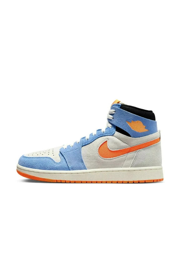 Men's Jordan 1 High Zoom Air CMFT 2 Sail/Alpha Orange-Royal Pulse (DV1307 184) - 11