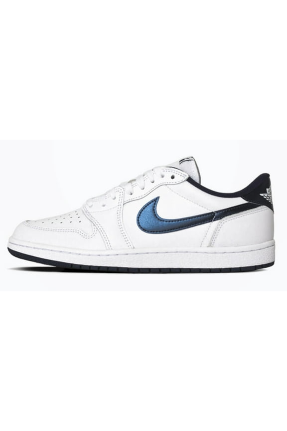 Men's Jordan 1 Low 85 White/Navy-White (FB9933 141) - 10