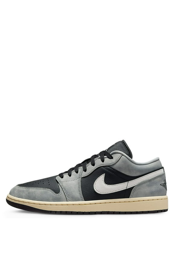 Men's Jordan 1 Low SE LT Smoke Grey/Black-Sail (HQ2010 012) - 12