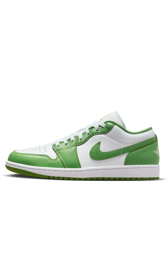 Men's Jordan 1 Low SE White/Chlorophyll-Lightening (HF4823 100) - 10