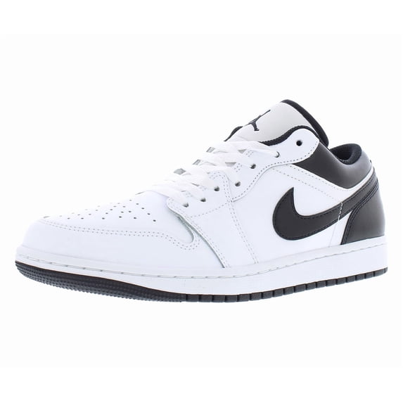 Nike Air Jordan 1 Low Mens Shoes Size 10, Color: White/Black/White