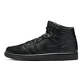 thumbnail image 1 of Men's Jordan 1 Mid Black/Black-Black (554724 093) - 11.5, 1 of 8