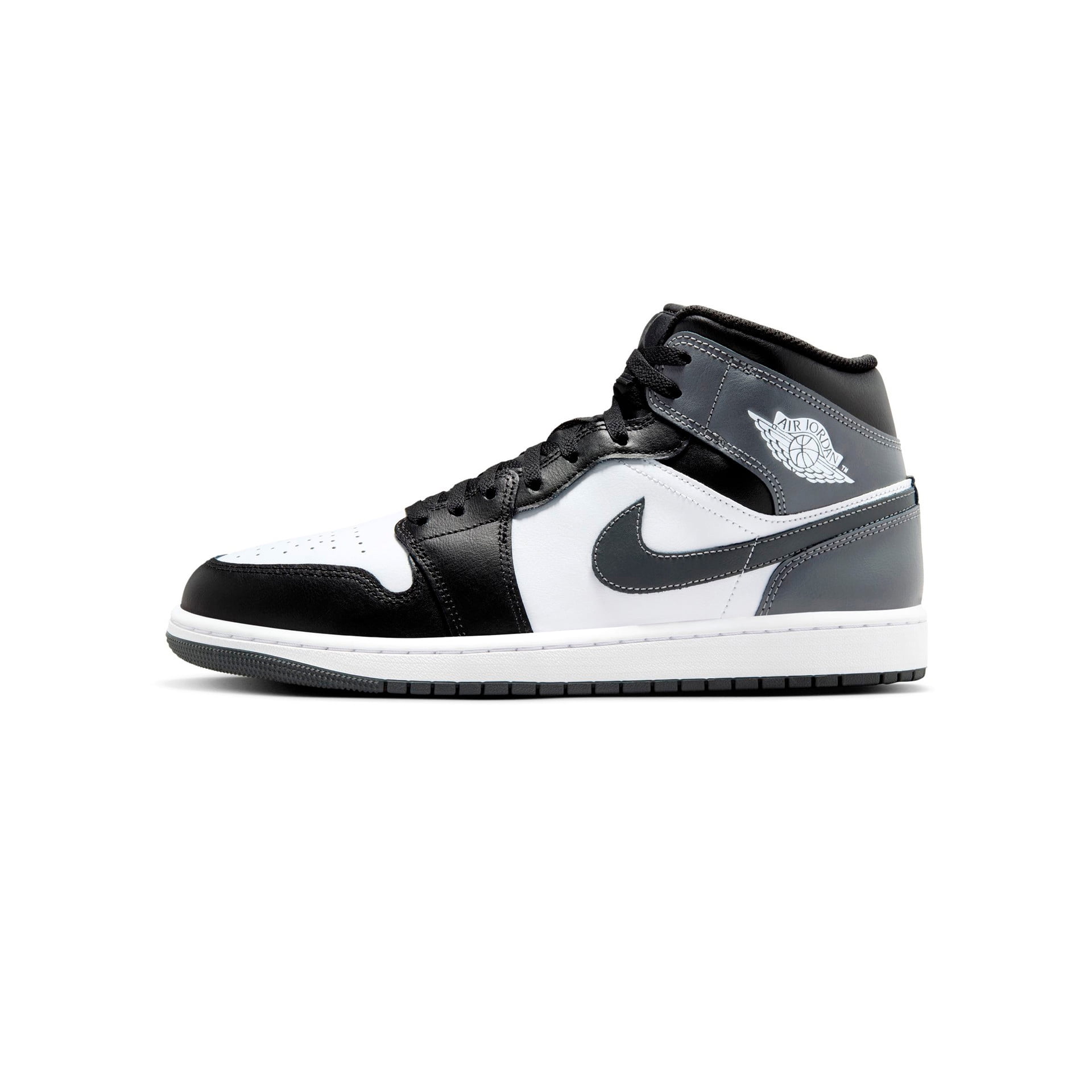 AIR JORDAN 1 MID BLACK/IRON GREY-WHITE - Men’s Size 10 Jordan Air Jordan 1 Retro Mid Iron Grey Mens Lifestyle Shoes  main image 3