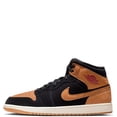 thumbnail image 1 of Jordan 1 Mid SE Men's Size 13 Brown Black Leather Athletic Shoes HV4091 002, 1 of 6