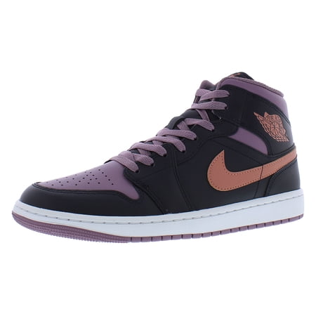 Men's Jordan 1 Mid SE Black/Sky J Orange-Sky J Mauve (FB9911 008) - 10.5