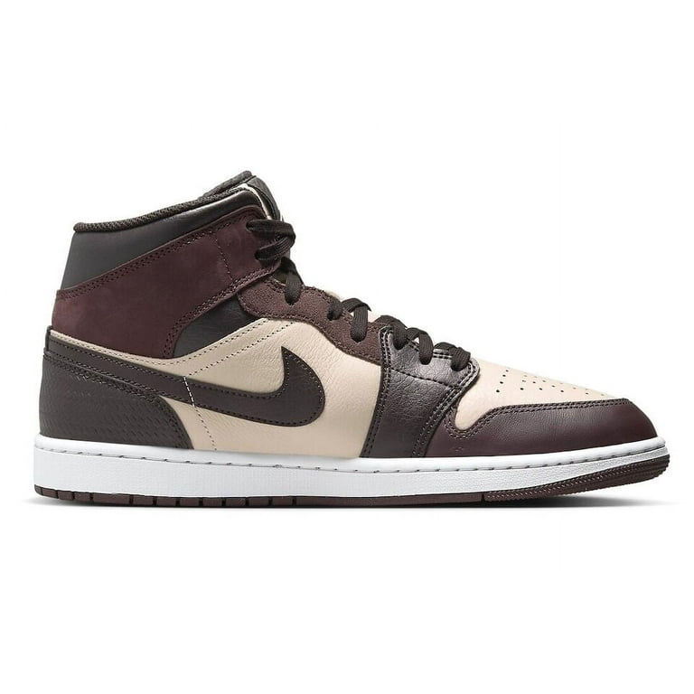 Men s Jordan 1 Mid SE Paris YMCA Velvet Brown Earth Sanddrift FZ4359 200 8.5 Walmart