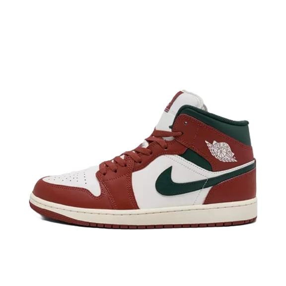 Men's Jordan 1 Mid Sail/Midnight Green (DQ8426 105) - 10