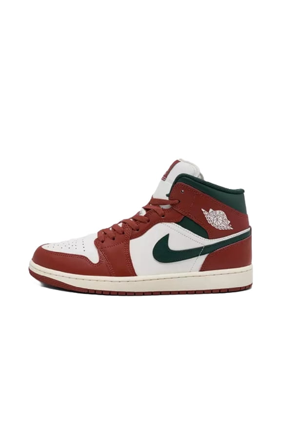 Men's Jordan 1 Mid Sail/Midnight Green (DQ8426 105) - 11