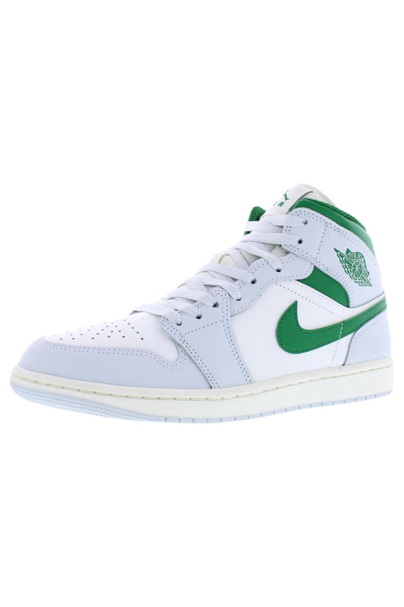 Men's Jordan 1 Mid Summit White/Pine Green (DQ8426 142) - 9.5