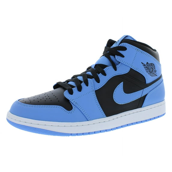 Men's Jordan 1 Mid University Blue/Black-White (DQ8426 401) - 9.5