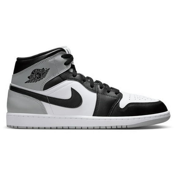 Men's Jordan 1 Mid White/Black-LT Smoke Grey (DQ8426 101) - 10