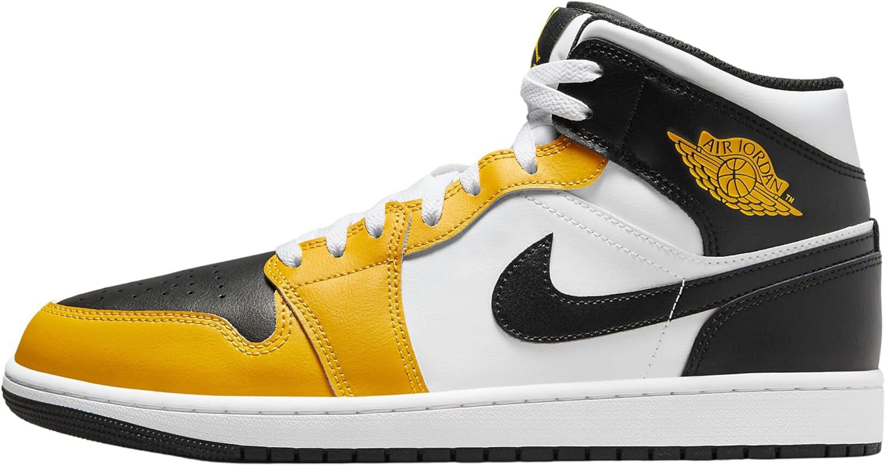Men's Jordan 1 Mid Yellow Ochre/Black-White (DQ8426 701 Men's Jordan 1 Mid Yellow Ochre/Black-White (DQ8426 701