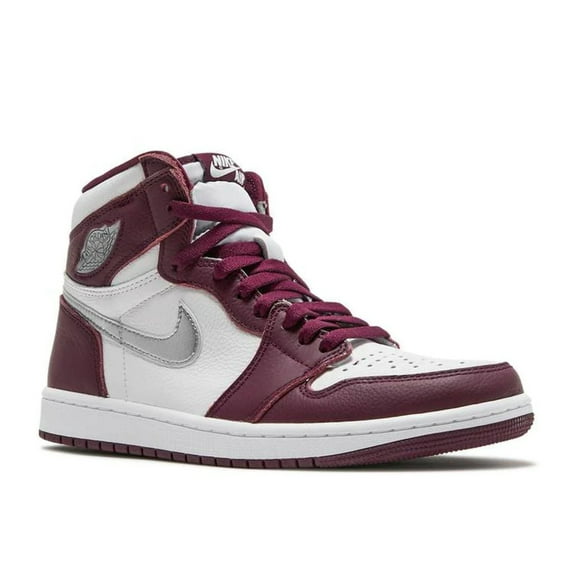 Men's Jordan 1 Retro High OG "Bordeaux" Bordeaux/Metallic Sil-White (555088 611) - 8