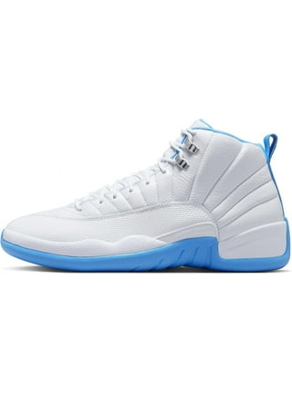 White & Blue Jordan's