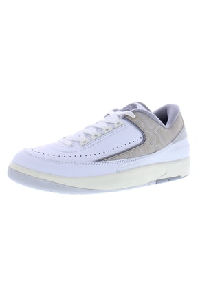 Air Jordan Men's 2 Retro Low Python Shoes, White/Cement Grey-Sanddrift, 10.5