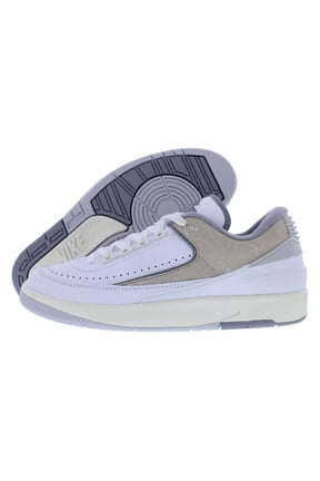 Men Air Jordan 2 Retro Low Sneakers 9.5 White/Cement Grey-Sanddrift-Neutral Grey
