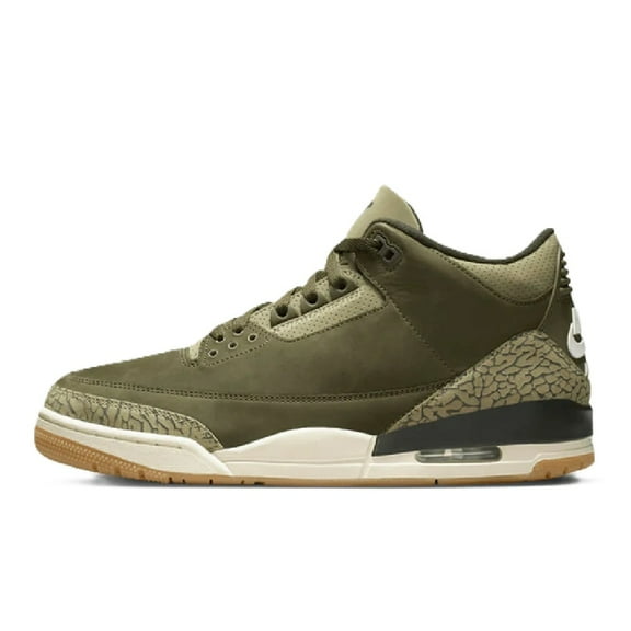 Men's Jordan 3 Retro Medium Olive/Sequoia (DN3707 202) - 9.5