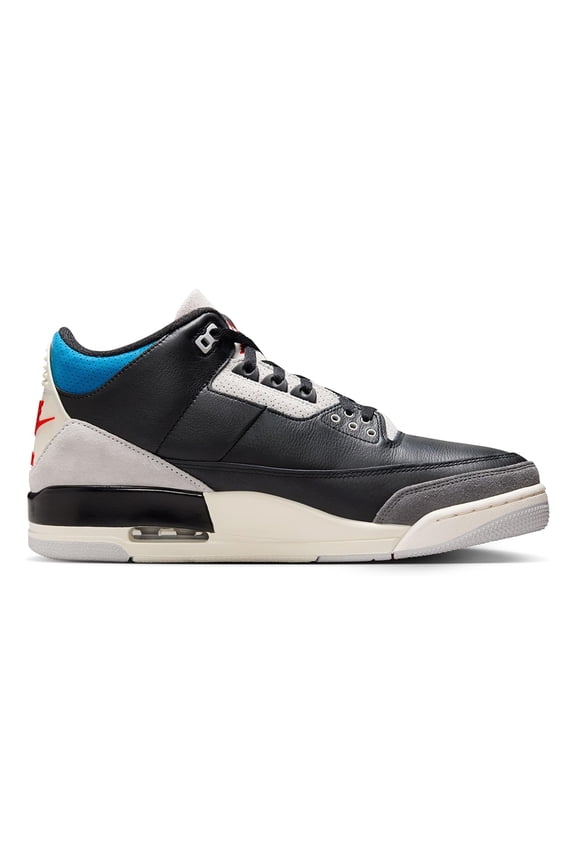 Men's Jordan 3 Retro OG Black/Chile Red-Neutral Grey (384GY) - 11