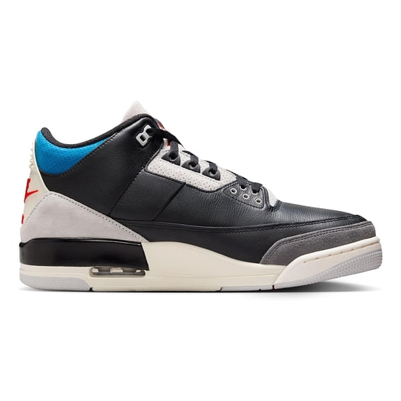 Men's Jordan 3 Retro OG Black/Chile Red-Neutral Grey (384GY) - 11