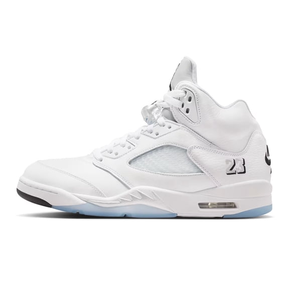 Men's Jordan 5 Retro OG "White Metallic" Wht/Blk-Mtlc Silver (HQ7978 103) - 9