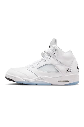 Men's Jordan 5 Retro OG "White Metallic" Wht/Blk-Mtlc Silver (HQ7978 103) - 9