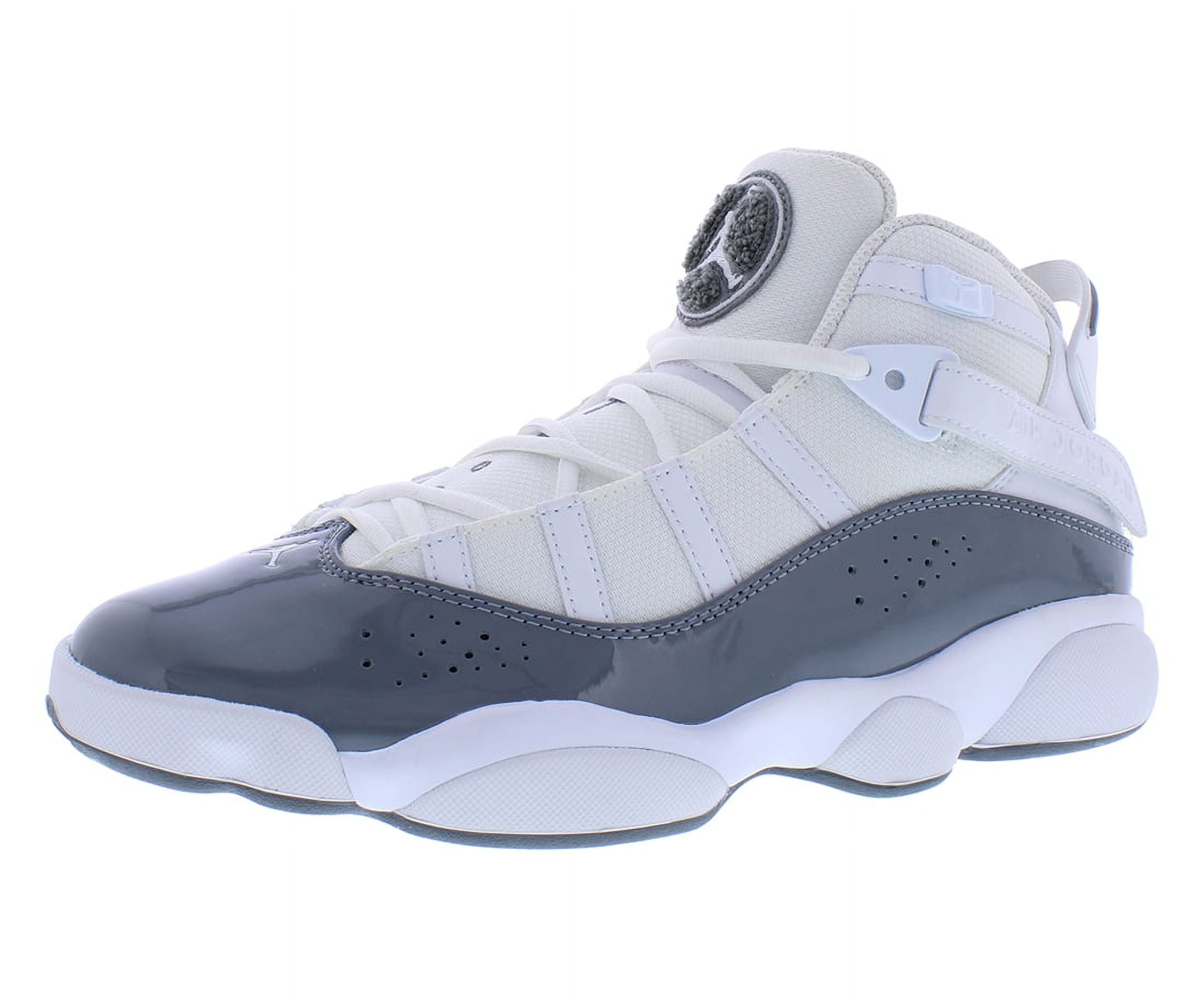 Men's Jordan 6 Rings White/Cool Grey-White (322992 121) - 13 Men's Jordan 6 Rings White/Cool Grey-White (322992 121) - 13