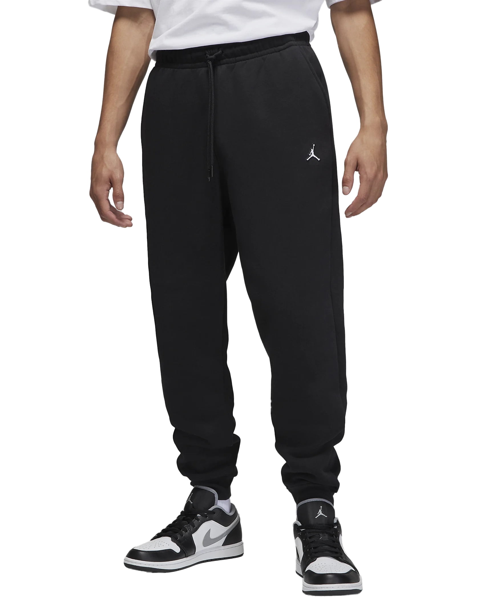 Men s Jordan Black Essential Fleece Jogger XL Walmart