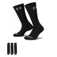 thumbnail image 1 of Men's Jordan Black Essentials Crew Socks - 3 Pairs (DA5718 010) - 8-12, 1 of 5