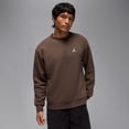 thumbnail image 1 of Men's Jordan Brooklyn Fleece Crewneck - 'Baroque Brown/Sail' - XL, 1 of 2
