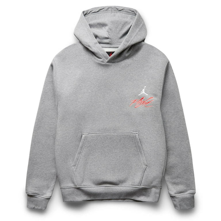 Men's Jordan Carbon Heather Graphic Fleece Pullover Hoodie (DQ7505