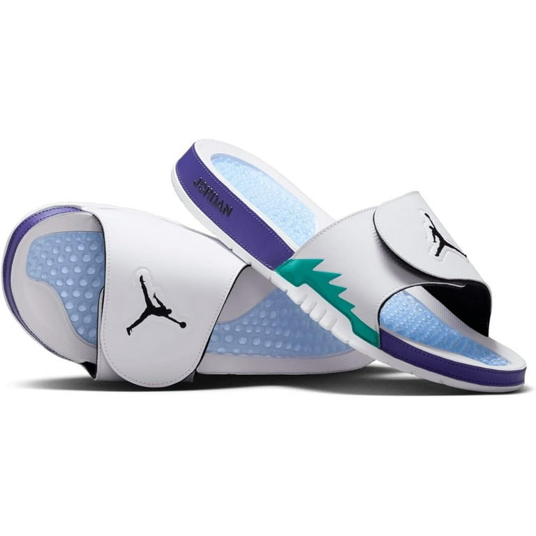 Men's Jordan Hydro V Retro White/Black-New Emerald (555501 103