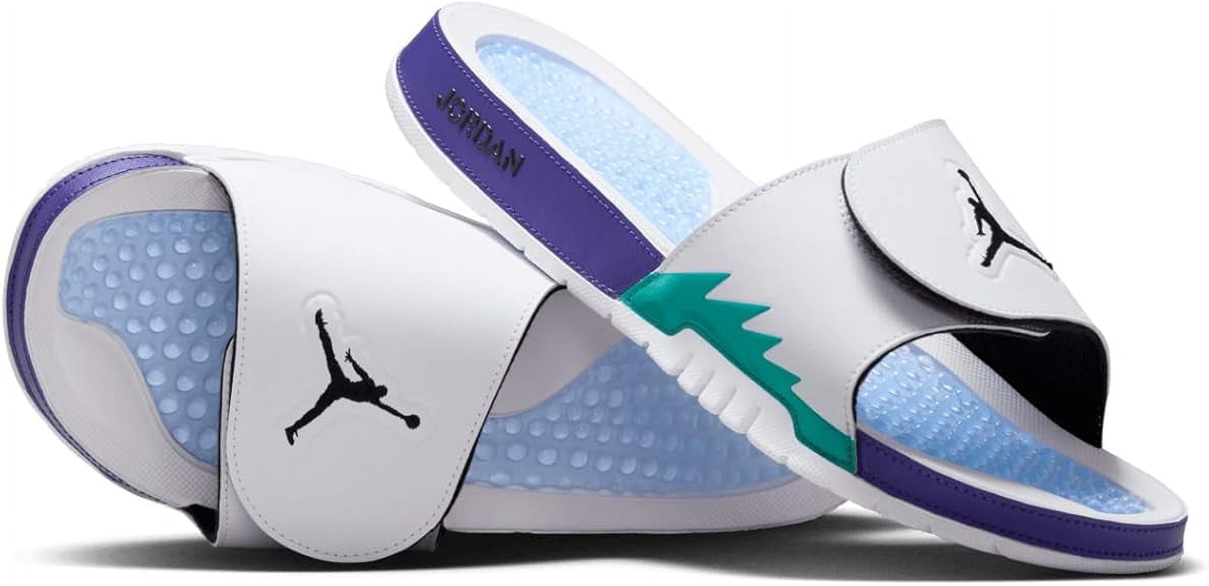 ★ Nike★ Jordan Hydro 5 Retro Slide M White New Emerald Gr Men's Jordan Hydro V Retro White/Black-New Emerald (555501