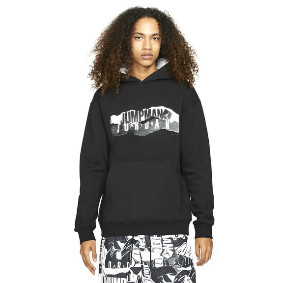 Men's Jordan Jumpman Black Essentials Graphic Hoodie (DH5481 010) - L