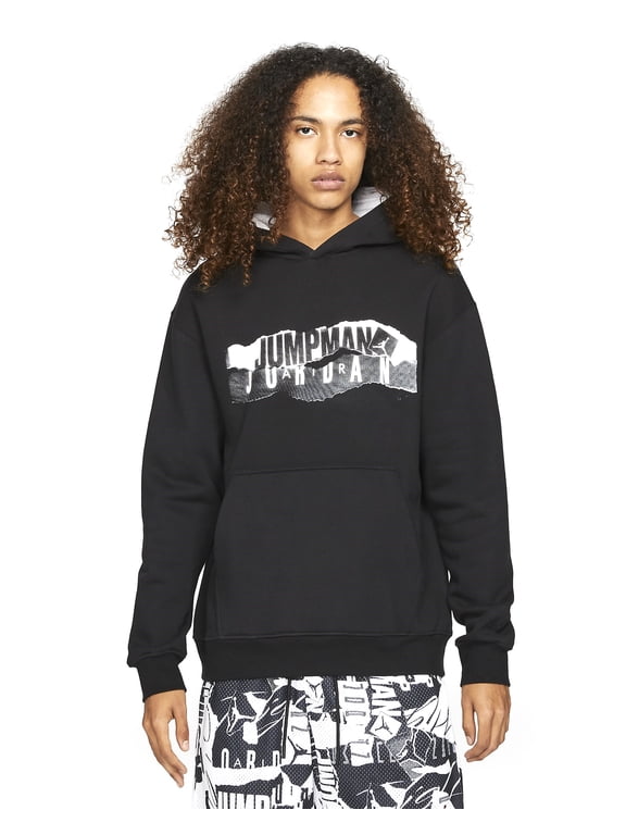 Men's Jordan Jumpman Black Essentials Graphic Hoodie (DH5481 010) - L