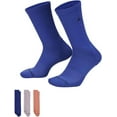 thumbnail image 1 of Men's Jordan Jumpman Dri-Fit Crew Socks 3 Pack Multi Concord/Lilac/Coral - M, 1 of 1