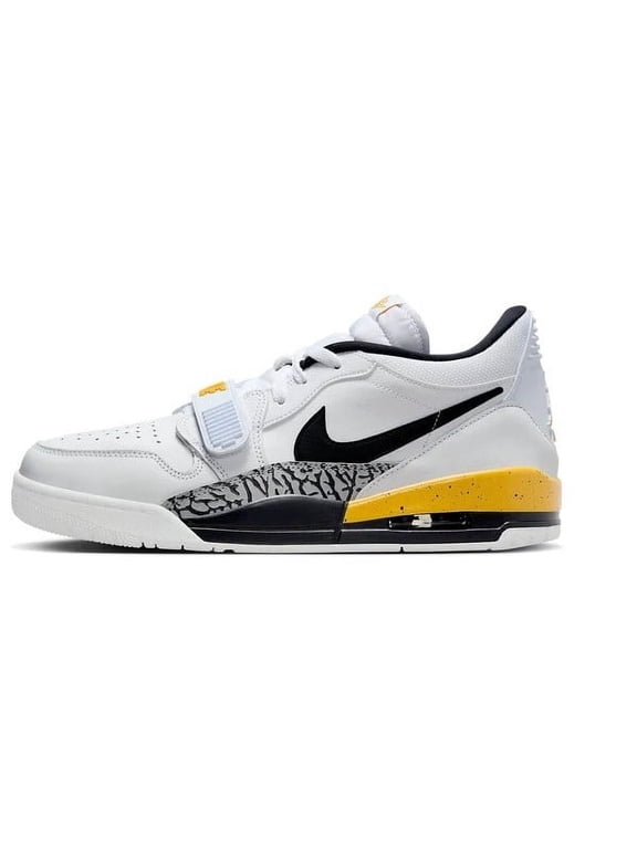 Men's Jordan Legacy 312 Low White/Black-Yellow Ochre (CD7069 107) - 11