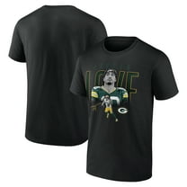 Men's Jordan Love Black Green Bay Packers Humble Shadow Player T-Shirt
