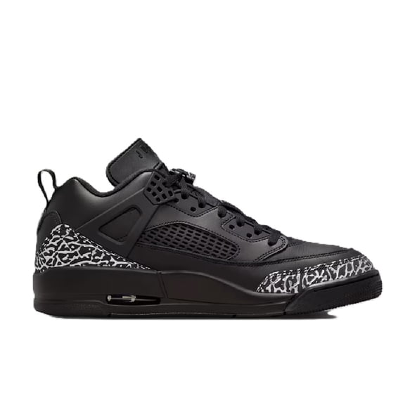 Men's Jordan Spizike Low Black/Metallic Silver-Black (IV2417 010) - 12