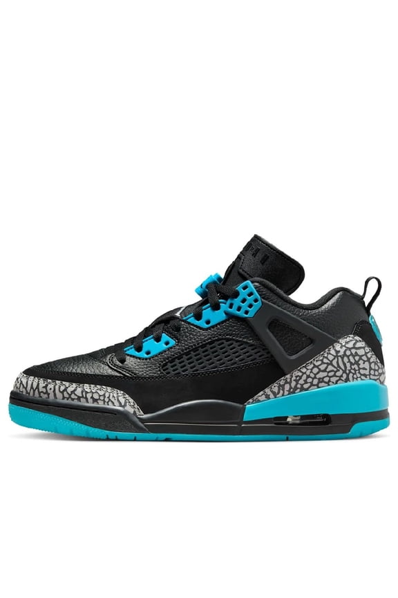 Men's Jordan Spizike Low Black/Wolf Grey-Gamma Blue (FQ1759 005) - 10