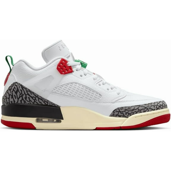 Men's Jordan Spizike Low SE White/Varsity Red-Black-Sail (IM7425 100) - 10.5
