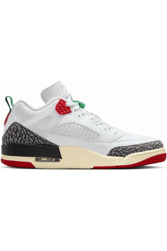 Men's Jordan Spizike Low SE White/Varsity Red-Black-Sail (IM7425 100) - 9