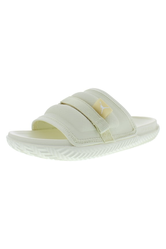 Jordan Super Play Slide Mens Shoes Size 8, Color: Coconut Milk/Sesame