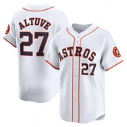 Men's Jose Altuve#27 Jersey Astros Baseball Team Player T-shirt Classic Sports Short Sleeved Tops Fans Gift Tee Game Shirt Sportswear