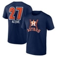 thumbnail image 1 of Men's Jose Altuve Navy Houston Astros Fastball Player Name & Number T-Shirt, 1 of 3
