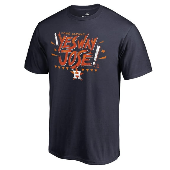 Men's Jose Altuve Navy Houston Astros Player Hometown Collection Yes Way Jose T-Shirt