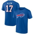 thumbnail image 1 of Men's Josh Allen Royal Buffalo Bills Icon Player Name & Number T-Shirt, 1 of 3