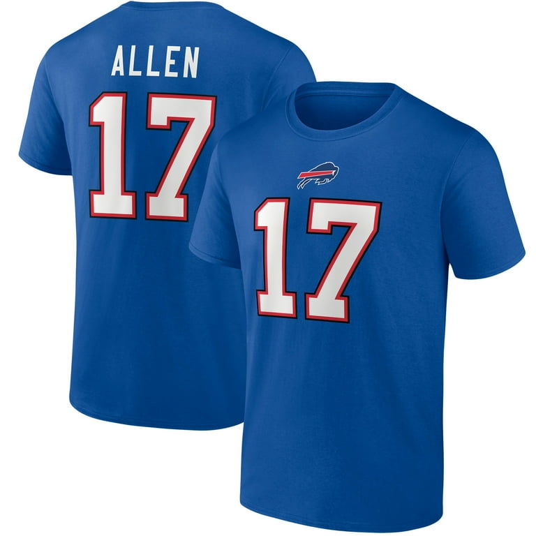 Men s Fanatics Branded Josh Allen Royal Buffalo Bills Athletic Coordinator T Shirt Walmart